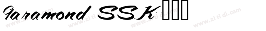 Garamond SSK字体转换